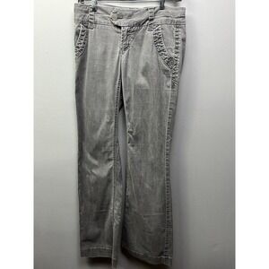 BKE Casuals Serena Gray pants Size 25‎ Boot cut Flap pockets 30x32